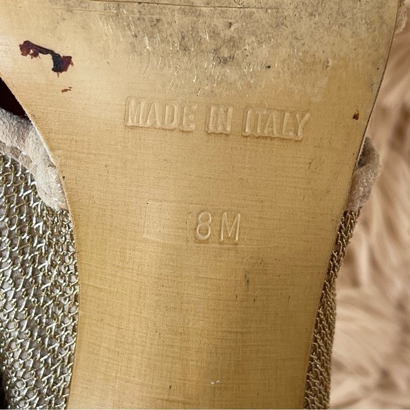 Coach And Four Shoes Cinzia beige Sandal open toe block heel Size 8 - Picture 5 of 10